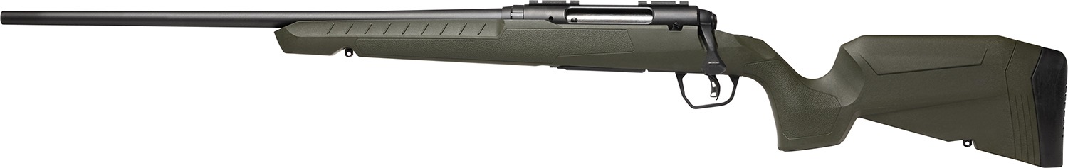 Savage Arms 32071 Axis 2 223 Rem 4+1 22" Matte Black Sporter Barrel, Matte Black Drilled & Tapped Steel Receiver, Fixed Green Synthetic Stock, Left Hand