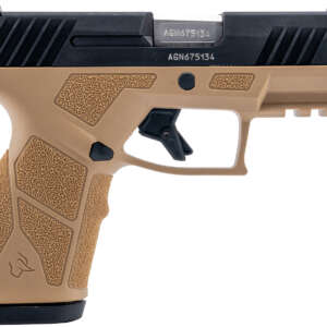 Taurus 1-GX2931T-10 GX2  9mm Luger 10+1 3.37" Matte Stainless Steel Barrel, Matte Black Serrated Stainless Steel Slide, Tan Polymer Frame w/Picatinny Rail, Polymer Grip