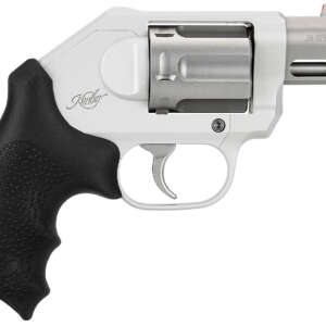 Kimber Mfg, Inc 3400034 K6XS  Small 38 Special +P 6 Shot 2" Glass Bead Stainless Steel Barrel, Silver KimPro II Aluminum Frame, Black Hogue Rubber Grip, Concealed Hammer