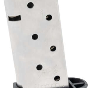 Kimber Mfg, Inc 1200848A Micro 9  8rd Extended 9mm Luger Silver Stainless Steel