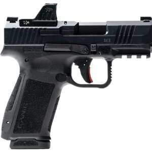 Canik HG7882VN Mete MC9L w/Optic 17+1 9mm Luger Black Sub-Compact Frame 3.18" Steel Barrel Black, Nitride Serrated Steel Slide, Black Polymer Frame w/Picatinny Rail, MeCanik MO1 Red Dot