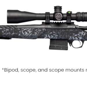Horizon Firearms RF018S221814T17 Vandal Dark 2 22 Creedmoor 18" Black Fluted Threaded Barrel, Picatinny Rail Receiver, Arca Rail Forend, Textured Iota Carbon Fiber Stock
