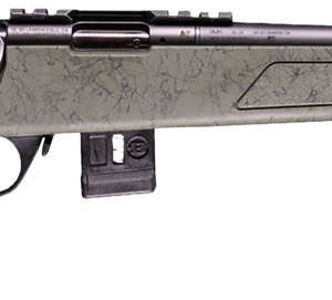 Bergara Rifles BMR012 BMR-X Carbon Fiber 17 HMR 10+1 18" Carbon Fiber Threaded Barrel, Black Cerakote Picatinny Rail Steel Receiver, Adj LOP Black w/Green Webbing Synthetic Stock