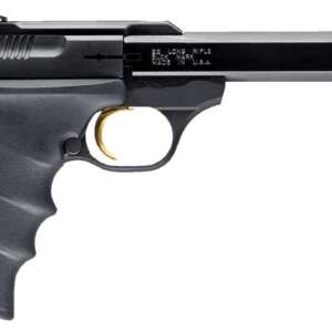 Browning 051407490 Buck Mark Standard *CA Compliant 22 LR 10+1 5.50" Slab Side Barrel, Matte Black Serrated Steel Slide & Aluminum Frame, Black Overmolded Grips
