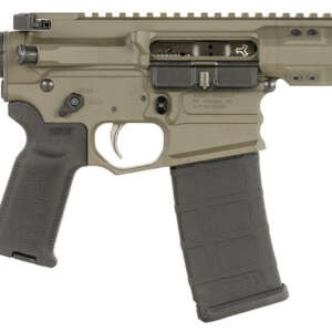 Cobalt Kinetics CKPROLITE30075CKG Pro Lite  300 Blackout 30+1 7.50" Black Melonite Barrel, CK Green Aluminum Receiver w/Picatinny Rail, Black Polymer SB Tactical SBA3 Brace, Black Polymer Grip