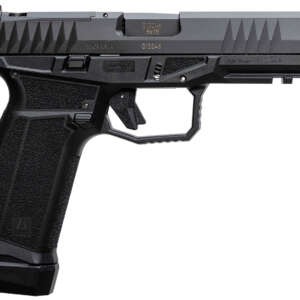 AREX 815537023893 Delta L Gen2 9mm Luger 17+1 4.50" Black Barrel, Black Nitride Optic Cut/Serrated Slide, Black Frame, Ambidextrous