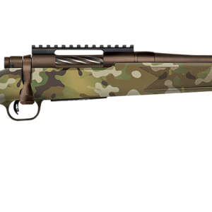 Mossberg 28279 Patriot  Compact 450 Bushmaster 4+1 18" Patriot Brown Cerakote Threaded Bull Barrel, Patriot Brown Cerakote Steel Receiver w/Picatinny Rail, MultiCam Fixed Synthetic Stock