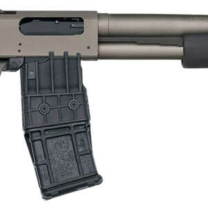 Mossberg 50219 590M  12 Gauge 10+1 18.50" Tungsten Gray Cerakote Barrel & Steel Drilled & Tapped Receiver, Magpul SGA Safety Orange Synthetic Stock