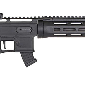 Derya Firearms TM22.FLASH.18 TM22 Flash 22 LR 10+1 18" Black Anodized Threaded Barrel, Black Anodized Aluminum Receiver w/Picatinny Rail, M-LOK Handguard & Forend, Black Fixed Polymer Stock, Black Pol