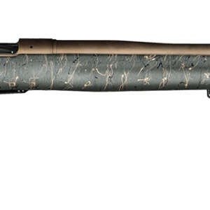 Christensen Arms 8010200601 Mesa Long Range 6.5 Creedmoor 4+1 16.25" Burnt Bronze Cerakote Threaded Barrel & Steel Drilled & Tapped Receiver, Green w/Black/Tan Webbing Adj Cheek Riser Polymer Stock