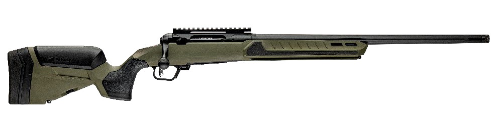 Savage Arms 32631 110 Core Predator Full Size 5.56 NATO 10+1 22" Medium Heavy Fluted Barrel, Arca Rail Forend, Hunter Green AccuStock w/AccuFit V2 Synthetic Stock, Left Hand