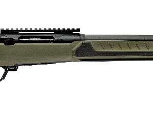 Savage Arms 32637 110 Core Predator Full Size 243 Win 10+1 22" Medium Heavy Fluted Barrel, Arca Rail Forend, Hunter Green AccuStock w/AccuFit V2 Synthetic Stock, Left Hand