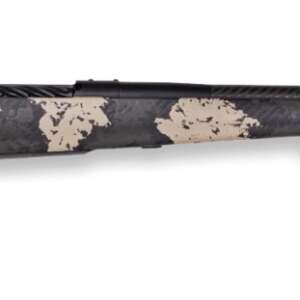 Weatherby MGS01N300PR4B Mark V Backcountry Guide 300 PRC 3+1 22" Carbon Fiber Fluted Threaded Barrel, Black Cerakote Steel Drilled & Tapped Receiver, Black w/Olive Green & Backpack Accents Fixed Peak