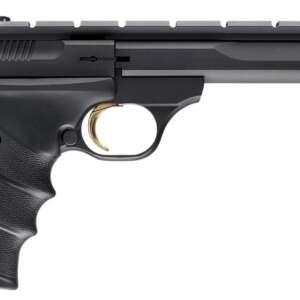 Browning 051421490 Buck Mark Contour *CA Compliant 22 LR 10+1 5.50" Black Contoured Barrel, Matte Blued Aluminum Frame & Receiver w/Rail, Black Overmolded Grip, Right Hand