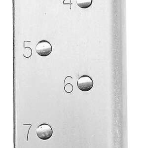CMC Products 14131 Power Mag  8rd 45 ACP Fits 1911 Government Stainless Steel w/ Black Base Pad
