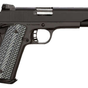 Rock Island 51991 Rock Ultra FS 10mm Auto Caliber with 5" Barrel, 8+1 Capacity, Overall Black Parkerized Finish Steel, Beavertail Frame, Serrated Slide & Black/Gray G10 Grip