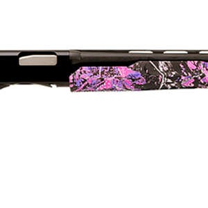 Stevens 22561 320 Field Youth 20 Gauge Pump 3" 5+1 22" Matte Black Vent Rib Barrel, Matte Black Aluminum Drilled & Tapped Receiver, Fixed Muddy Girl Synthetic Stock Right, Ambidextrous