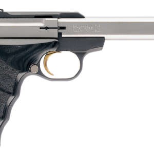 Browning 051427490 Buck Mark Plus *CA Compliant 22 LR 10+1 5.50" Slab Side Barrel, Serrated SS Slide, Matte Black Aluminum Frame, Black Laminate Wood Grips