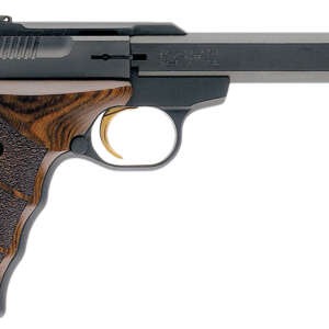 Browning 051428490 Buck Mark Plus UDX *CA Compliant 22 LR 10+1 5.50" Matte Black Slab Side Barrel, Matte Black Serrated Slide & Aluminum Frame, Finger Groove Laminate Grip