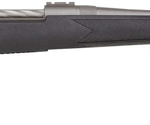 Mossberg 28009 Patriot  Full Size 270 Win 5+1 22" Stainless Cerakote Fluted Barrel, Stainless Cerakote Receiver Drilled & Tapped, Black Fixed Synthetic Stock, Right Hand