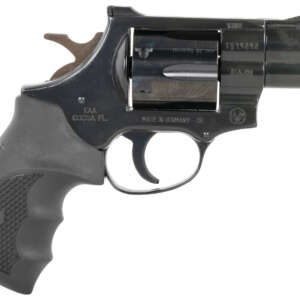 Weihrauch Guns 770125 Windicator  38 Special 6rd 2" Blued Steel Barrel & Cylinder, Compact Blued  Steel Frame w/Exposed Hammer, Ramp Front/Fixed Rear Sights, Finger Grooved Black Rubber Grip