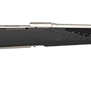 Savage Arms 57078 110 Storm Full Size 308 Win 4+1 22" Matte Stainless Button-Rifled Barrel, Matte Drilled & Tapped Stainless Steel Receiver, AccuStock Matte Gray Synthetic Stock, Right Hand