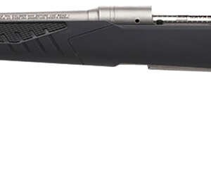 Savage Arms 57058 110 Storm Full Size 7mm Rem 3+1 24" Matte Button-Rifled Barrel, Matte Drilled & Tapped Stainless Steel Receiver, AccuStock Matte Gray Synthetic Stock, Left Hand