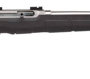 Savage Arms 47216 A22 FSS Full Size 22 LR 10+1 22" Matte Sporter Barrel, Matte Drilled & Tapped Stainless Steel Receiver, Matte Black Fixed Synthetic Stock, Right Hand