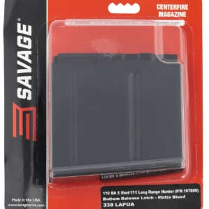 Savage Arms 55190 110BA  5rd 338 Lapua Mag Fits Savage 110BA/110BA/110/111 Long Range Hunter Blued Steel