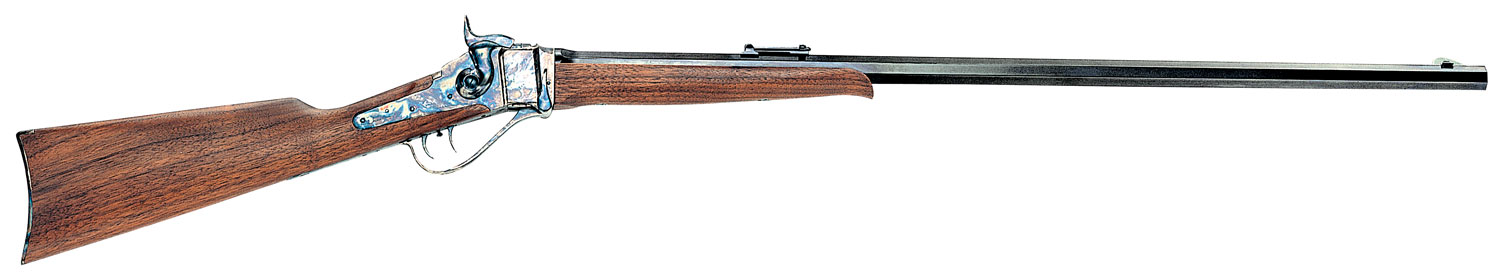 Taylors & Company 220008 1874 Sharps Sporting 45-70 Gov Caliber with 1rd Capacity, 32" Blued Barrel, Color Case Hardened Metal Finish & Walnut Stock Right Hand (Full Size)