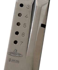 CHECKMATE MAGAZINE S&W SHIELD - 9MM STAINLESS 7RD