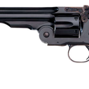 Taylors & Company 550677 Second Model Schofield 38 Special Caliber with 7" Barrel, 6rd Capacity Cylinder, Overall Blued Finish Steel & Walnut Grip