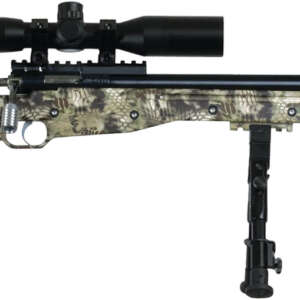 Crickett KSA2151 CPR Complete Package Youth 22 LR 1rd 16.12" Threaded Bull Barrel w/Muzzle Brake, Adjustable Cheek Comb Kryptek Camo Synthetic Stock, Integrated Buttstock & Forend Crickettinny Rails,