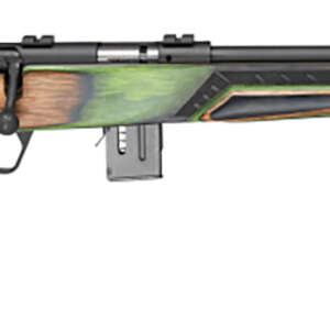 Savage Arms 91936 93 Minimalist Full Size 22 WMR 10+1 18" Matte Black Threaded Barrel, Matte Black Drilled & Tapped Carbon Steel Receiver, OD Green Boyd's Minimalist Laminate Stock, Right Hand