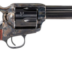 Taylors & Company 550811 Smoke Wagon  357 Mag Caliber with 5.50" Blued Finish Barrel, 6rd Capacity Blued Finish Cylinder, Color Case Hardened Finish Steel Frame & Checkered Walnut Grip