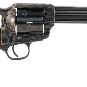 Taylors & Company 550815 Smoke Wagon  44-40 Win Caliber with 5.50" Blued Finish Barrel, 6rd Capacity Blued Finish Cylinder, Color Case Hardened Finish Steel Frame & Checkered Walnut Grip
