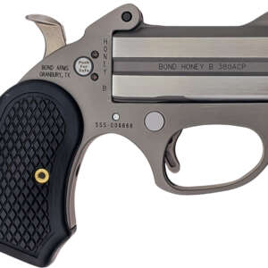 Bond Arms BAHB Honey B  9mm Luger 2rd Shot 3" Matte Stainless Steel Frame Black Extended B6 Resin Grips
