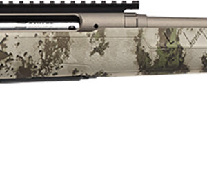 Savage Arms 32305 Axis 2 Pro Compact 308 Win 4+1 20" Gun Metal Bronze Cerakote Heavy Threaded Barrel & Picatinny Rail Carbon Steel Receiver, Fixed Woodland Camo Synthetic Stock, Right Hand