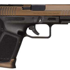 Gforce Arms GFRPX3C9BT Exodus  9mm Luger 15+1 4.02" Black Steel Barrel, Bronze Cerakote Serrated Steel Slide, Black Cerakote Polymer Frame w/Accessory Rail, Black Textured Grip
