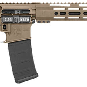 Diamondback DB1718K061 DB15 Carbon Series 5.56 NATO 30+1 16" Black Nitride Threaded Barrel, Flat Dark Earth Cerakote Picatinny Rail Aluminum Receiver, Adjustable Black Synthetic Stock, Magpul MOE Grip