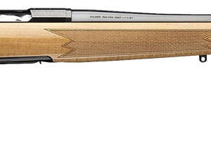 Browning 036080211 X-Bolt 2 Medallion 243 Win 4+1 22" Blue Polished Threaded Barrel & Drilled & Tapped Carbon Steel Receiver, Fixed Gloss AAAA Maple Wood Stock, Radial Muzzle Brake