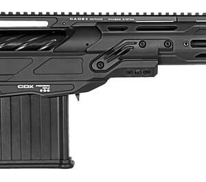 Cadex Inc CDX50DUAL50206BR20I2J5 CDX-50 Tremor 50 BMG 5+1 20.60" Black DLC Match Grade Threaded Barrel, Black DLC Aluminum Receiver w/Picatinny Rail, Adjustable Folding Black Stock, Black Polymer Grip
