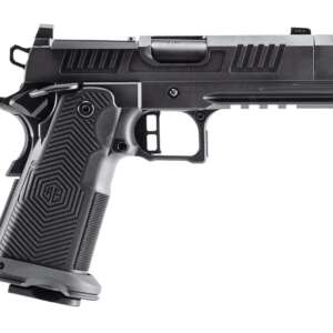 Alpha Foxtrot AA39X1QIG-XDBK19 AF1911 Romulus Compact Frame 9mm Luger 20+1 3.50" Black DLC Threaded Compensated Barrel, Black DLC Stainless Steel Optic Ready/Serrated Slide, Black DLC Stainless Steel