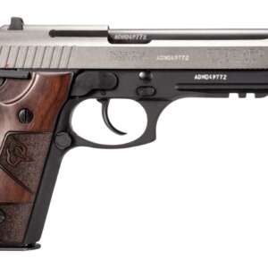 Taurus 1-92015C1-HW2 PT92  9mm Luger 17+1 5" Black Barrel, Tungsten Gray Cerakote Steel Serrated Slide, Black Cerakote Steel Frame w/Beavertail & Picatinny Rail, Altamont Wood Grip