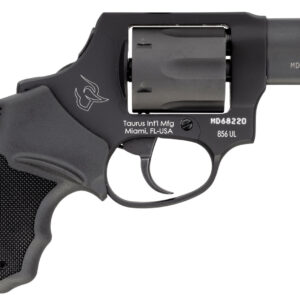 Taurus 2-856021ULCH 856 Ultra-Lite 38 Special +P 6rd 2" Matte Black Carbon Steel Cylinder & Barrel Matte Black Anodized Aluminum Frame Black Rubber Grip (Concealed Hammer)