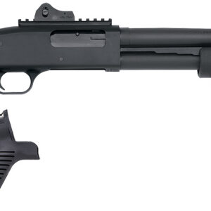 Mossberg 50696 590 Tactical SPX 12 Gauge 3" 6+1 18.50" Cylinder Bore Barrel Matte Blued Rec Black FLEX 6 Position Stock Includes FLEX Pistol Grip & FO, Ghost Ring Sights