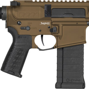 CMMG 54A3B0FMB Banshee MK4 5.7x28mm 40+1 5" Black Nitride Medium Taper Threaded Barrel, M-LOK Handguards Midnight Bronze Cerakote Aluminum, Picatinny Rail Receiver, CMMG Zeroed Grips