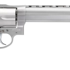 Taurus 2-440089 44  Large 44 Rem Mag 6 Shot 8.37" Matte Stainless Ported Barrel, Cylinder & Frame, Black Finger Grooved Rubber Grip, Transfer Bar Safety, Exposed Hammer