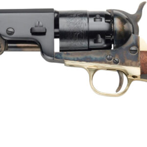Pietta PF51CH44512 1851 Navy Yank Sheriff 44 Cal 6 Shot 4.88" Blued Octagonal Steel Barrel & Cylinder, Color Case Hardened Frame, Walnut Grip