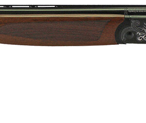Iver Johnson Arms IJ60020 IJ600  20 Gauge Break Open 3" 2rd 28" Over/Under Vent Rib Barrel, Matte Black Chromed w/Engraving Steel Receiver, Fixed Walnut Checkered Wood Stock & Forend